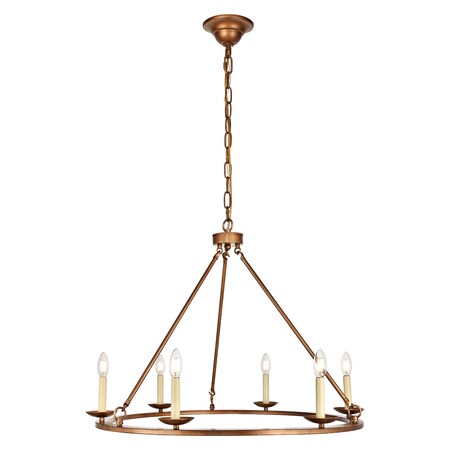Living District Maine 6-Light Chandelier LD6010D32G